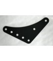 Plaque gousset flexible 105° noir