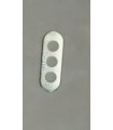 Narrow strip 2 holes + center hole zp