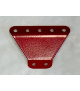 Obtuse flanged trapezoidal plate red