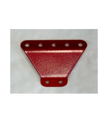 Obtuse flanged trapezoidal plate red