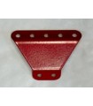 Obtuse flanged trapezoidal plate red
