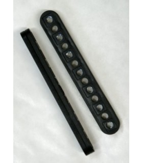 Special strip 7 holes-7 nuts black