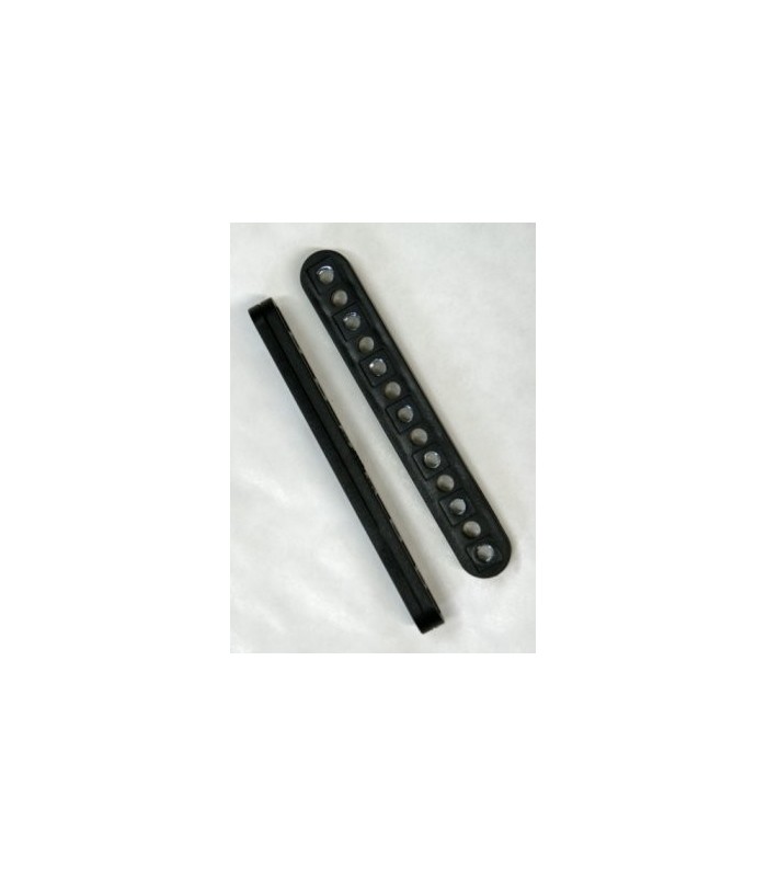Special strip 7 holes-7 nuts black