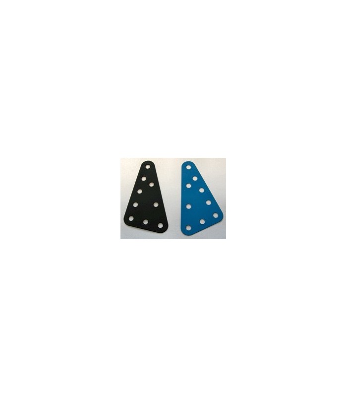Metal triang.flex.plate 60 x 40mm blue f1