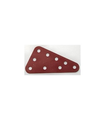 Metal triang.flex.plate 60 x 40mm red metal