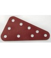 Metal triang.flex.plate 60 x 40mm red metal