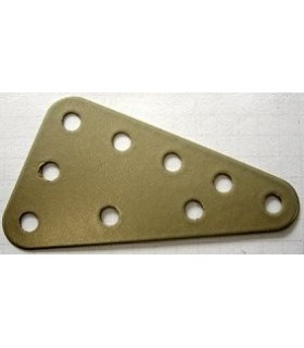 Metal triang.flex.plate 60 x 40mm beige metal