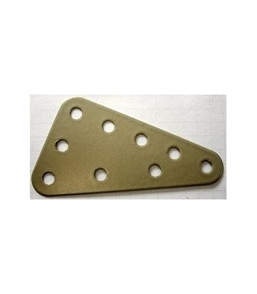 Metal triang.flex.plate 60 x 40mm beige metal