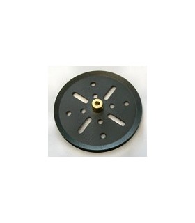 Pulley with boss ø 75mm grey