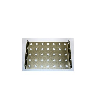 Flanged plate 90 x 60 mm beige