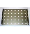 Flanged plate 90 x 60 mm beige