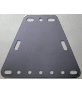 Flex. plate trapeze 3x7h silver grey