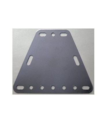 Flex. plate trapeze 3x7h silver grey