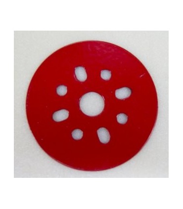 Circular plate Ø 51mm Red