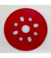 Circular plate Ø 51mm Red
