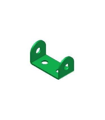 Bande coudée 1x2x1 trous 25mm