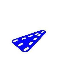 Plaque flexible triangle isocel 3x5 trous