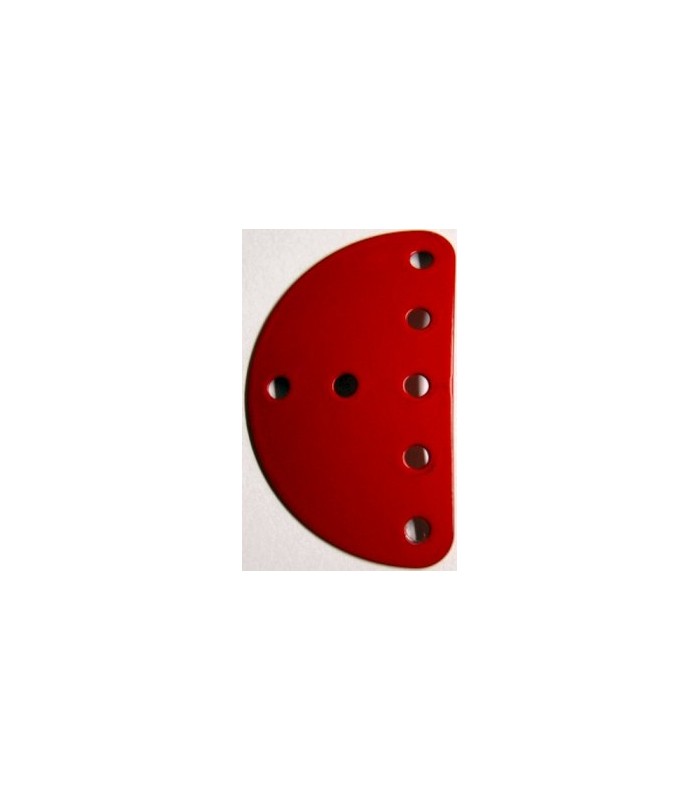 Plaque semi circulaire cintrée 38,1 rouge Plaque semi circulaire cintrée 38,1 rouge