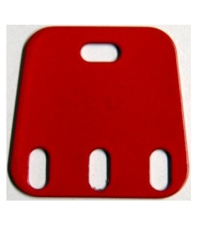Trapezoidal Plate 37,3X37,3mm red