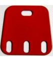 Plaque trapèze rigide 37,3X37,3mm rouge