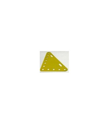 Plaque flex triang 90 x 60 métal jaune