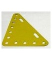 Plaque flex triang 90 x 60 métal jaune
