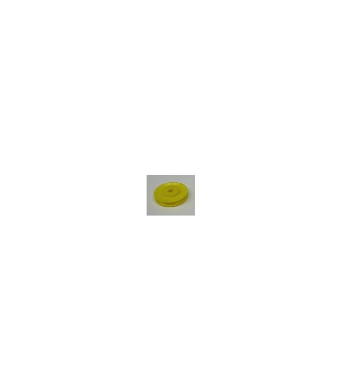 Poulie sans moyeu plast. jaune Poulie sans moyeu plast. jaune