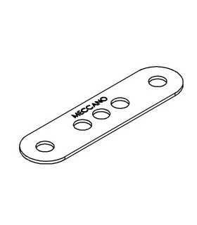 Strip 4 holes + center hole blue