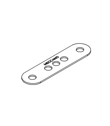 Strip 4 holes + center hole blue