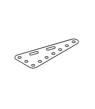 Plaque flex triangulaire 90 x 40 blanc