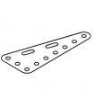 Plaque flex triangulaire 90 x 40 blanc