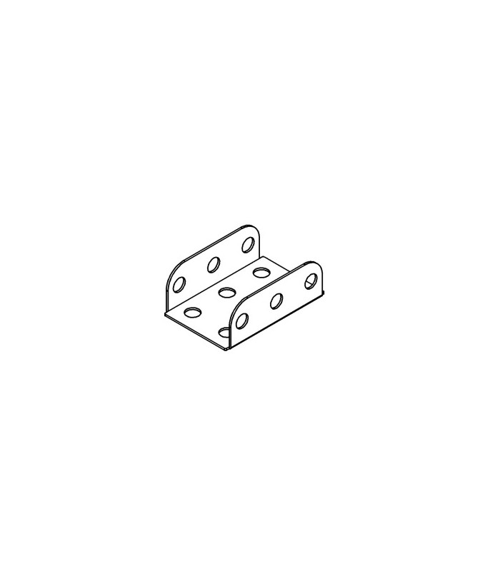 Flanged Plate 38 x 25 mm white Flanged Plate 38 x 25 mm white
