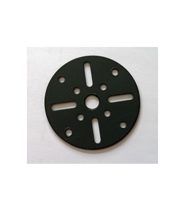 Plaque circulaire D63mm 8 trous gris Plaque circulaire D63mm 8 trous gris