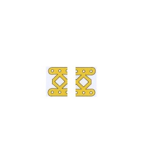 Double opened braced girder 9 h yellow-orange