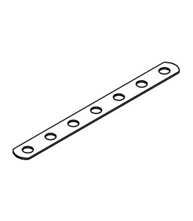 Flex narrow strip 7 holes black