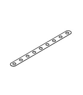 Flex narrow strip 9 holes black      (unavailable)