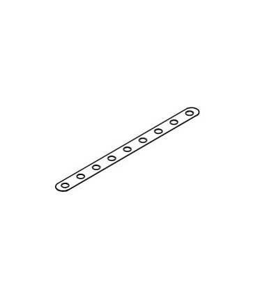 Flex narrow strip 9 holes black      (unavailable)