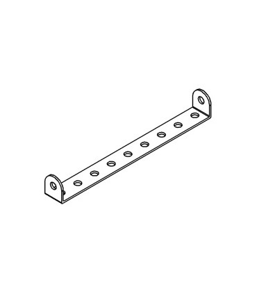 Double angle strip 1x9 holes zn