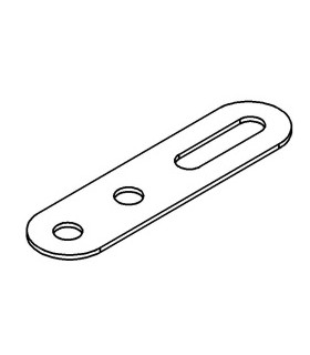 Slotted strip 50 mm zp