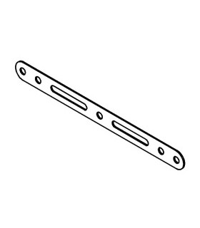 Slotted strip 140 mm zn