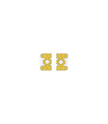 Double opened braced girder 5 h yellow-orange