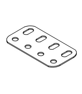 Flat girder 4 holes SS