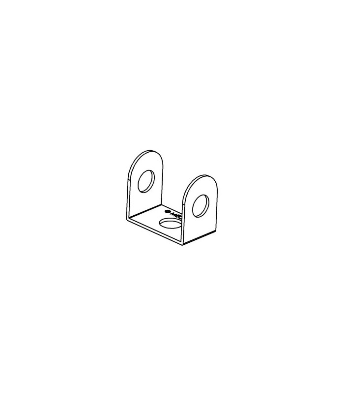 Narrow dbl bracket 12 x 12mm red