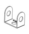 Narrow dbl bracket 12 x 12mm red