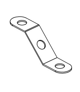 Narrow obtuse angle bracket yellow