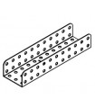 Profil 11t 2x3x2 gris argent granuleux