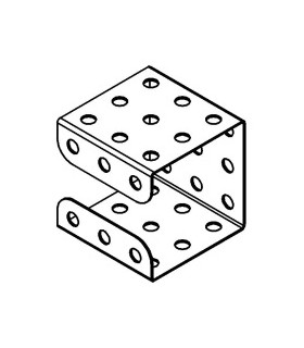 Profil 38x38x38mm jaune granuleux