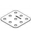 Flat plate 3x3 h (38x38mm) beige