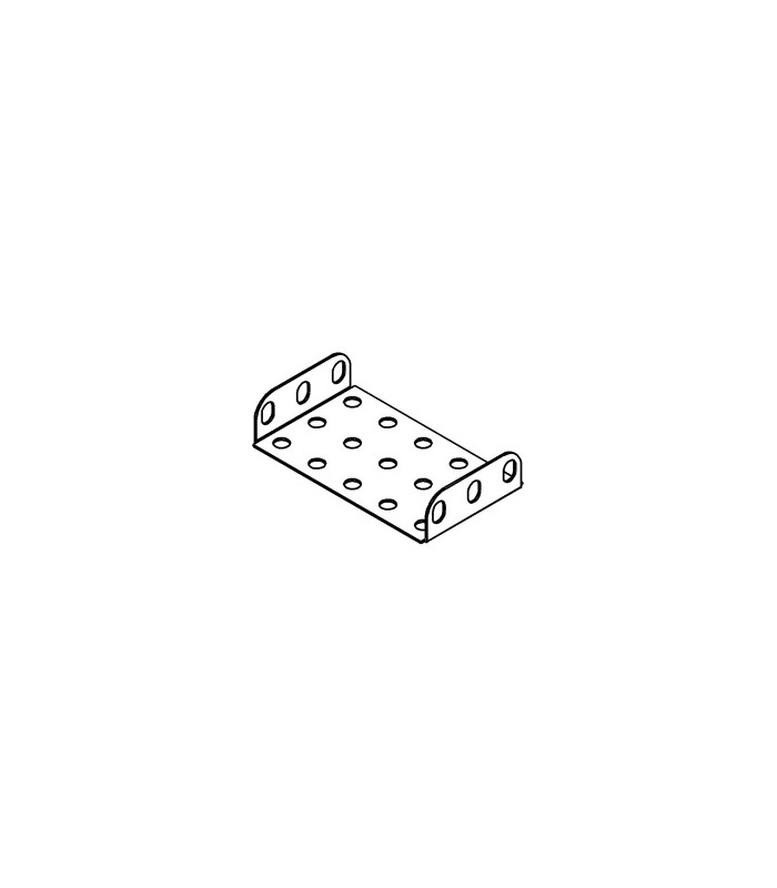 Flanged plate 5x3 h (60x40 mm) blue Flanged plate 5x3 h (60x40 mm) blue