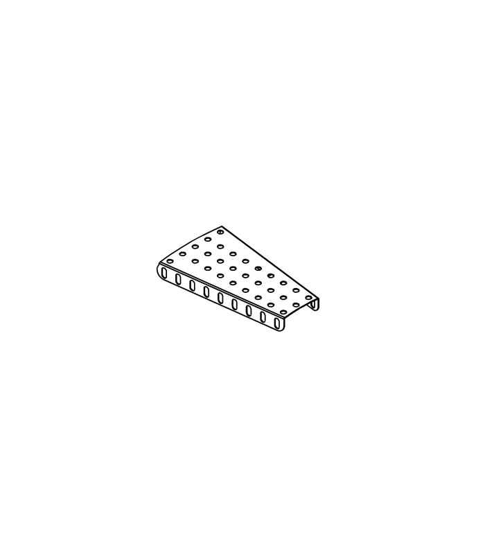Plaque secteur a rebords bleu